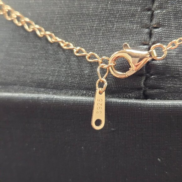 Louisa Secret Rose Gold Love Heart Birthstone Necklace - Picture 4 of 7